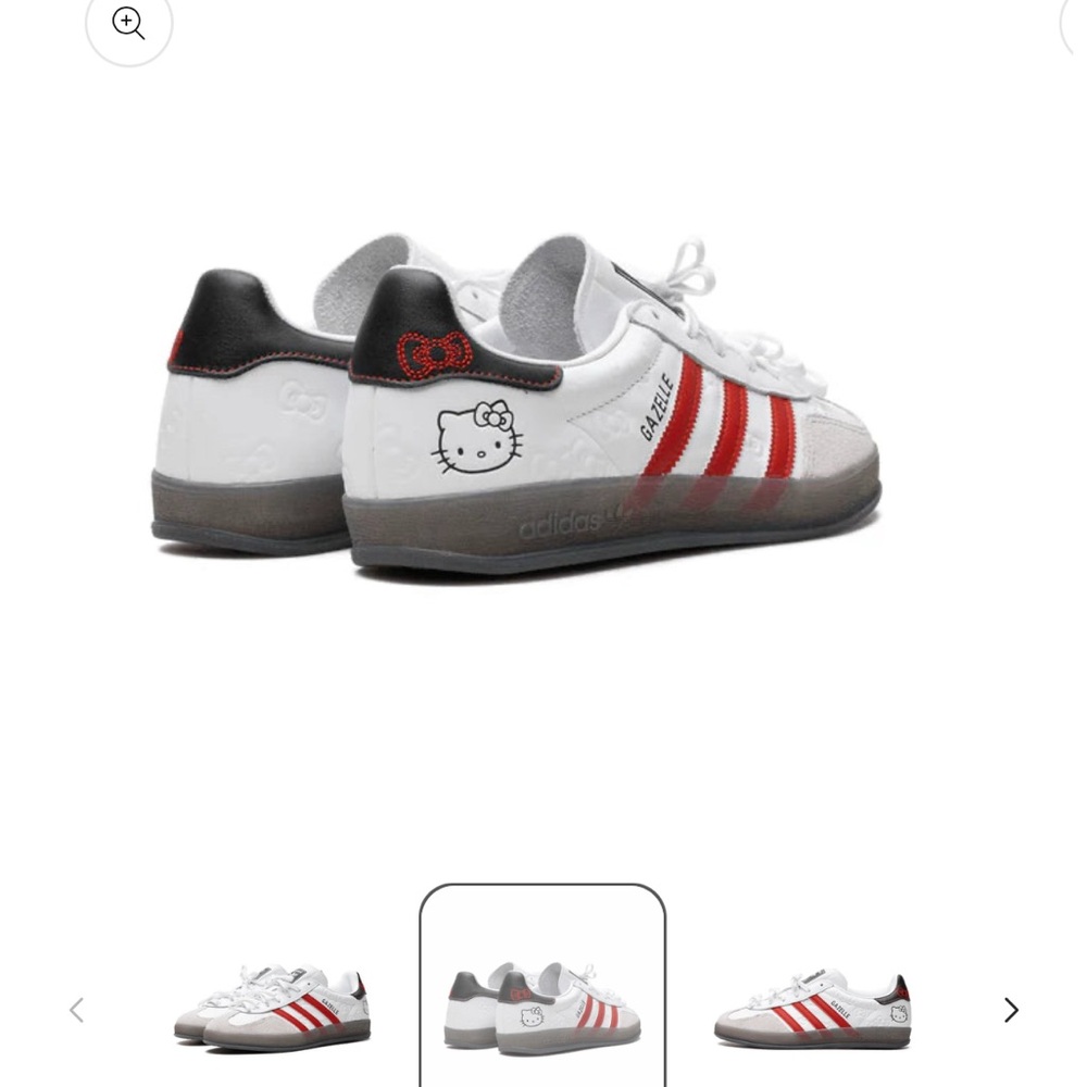 Adidas Kids Sneakers - White, Red, and Black
